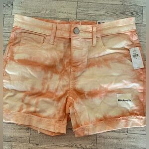 Old Navy Girls orange tie dye Shorts (size 16) NWT